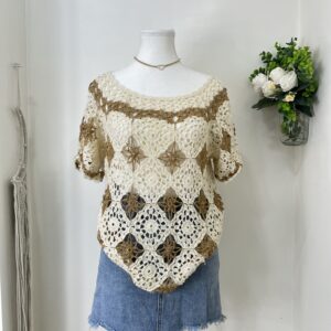 Flower Crochet Top (Thrifted)