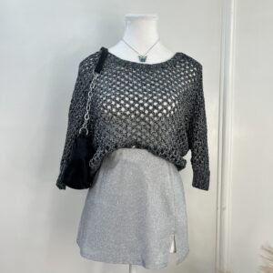 Open Knit Top (Thrifted)