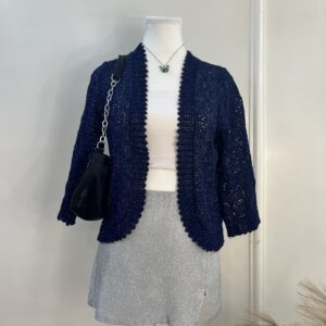 Lurex Front Open Shrug (Thrifted)
