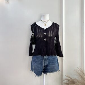 Front Button Top (Thrifted)