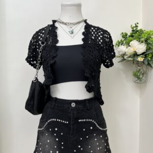 Pearl Cropped Shrug (Thrifted)
