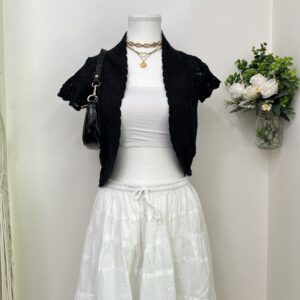 Black Lurex Shrug (Thrifted)