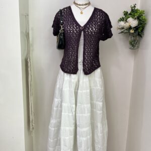 Half Sleeves Crochet Shrug (Thrifted)