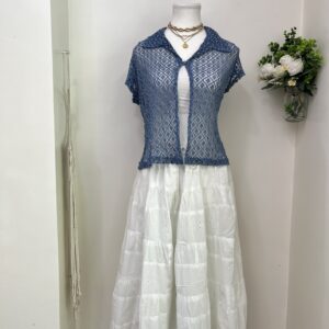 Collar One Button Shrug (Thrifted)