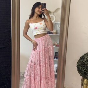 Floral Crop Top (Thrifted)