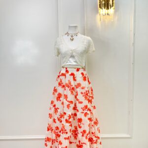 Floral Maxi Skirt (Thrifted)