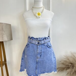 Ruffle Belt Skirt (Thrifted)