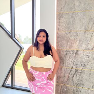 Mini Wavy Skirt (Thrifted)