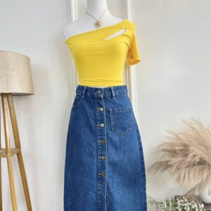 Front Button Up Skirt (Thrifted)