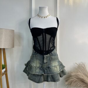 Mesh Corset Top