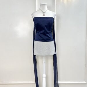 Midnight Blue Corset Top