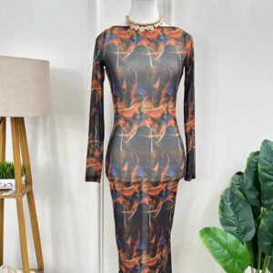Printed Bodycon Dress