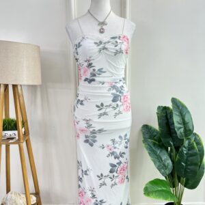 White Floral Dress