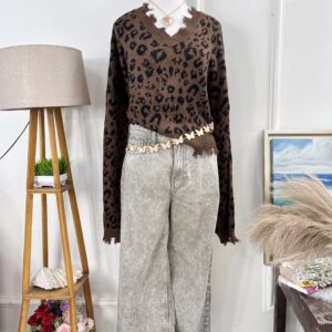 Leopard Oversized Pullover