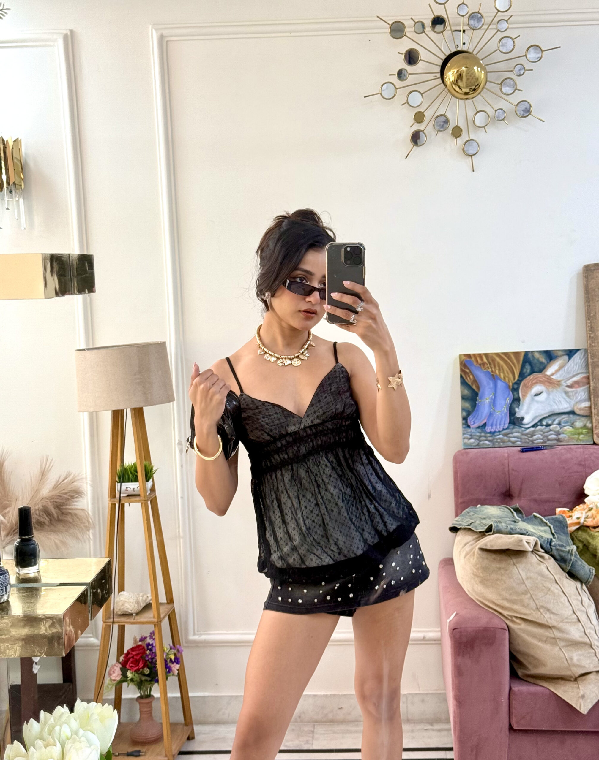 Lace Bubble Top