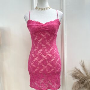 Cami Sheer Lace Dress