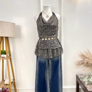 Sabrina Backless Floral Top