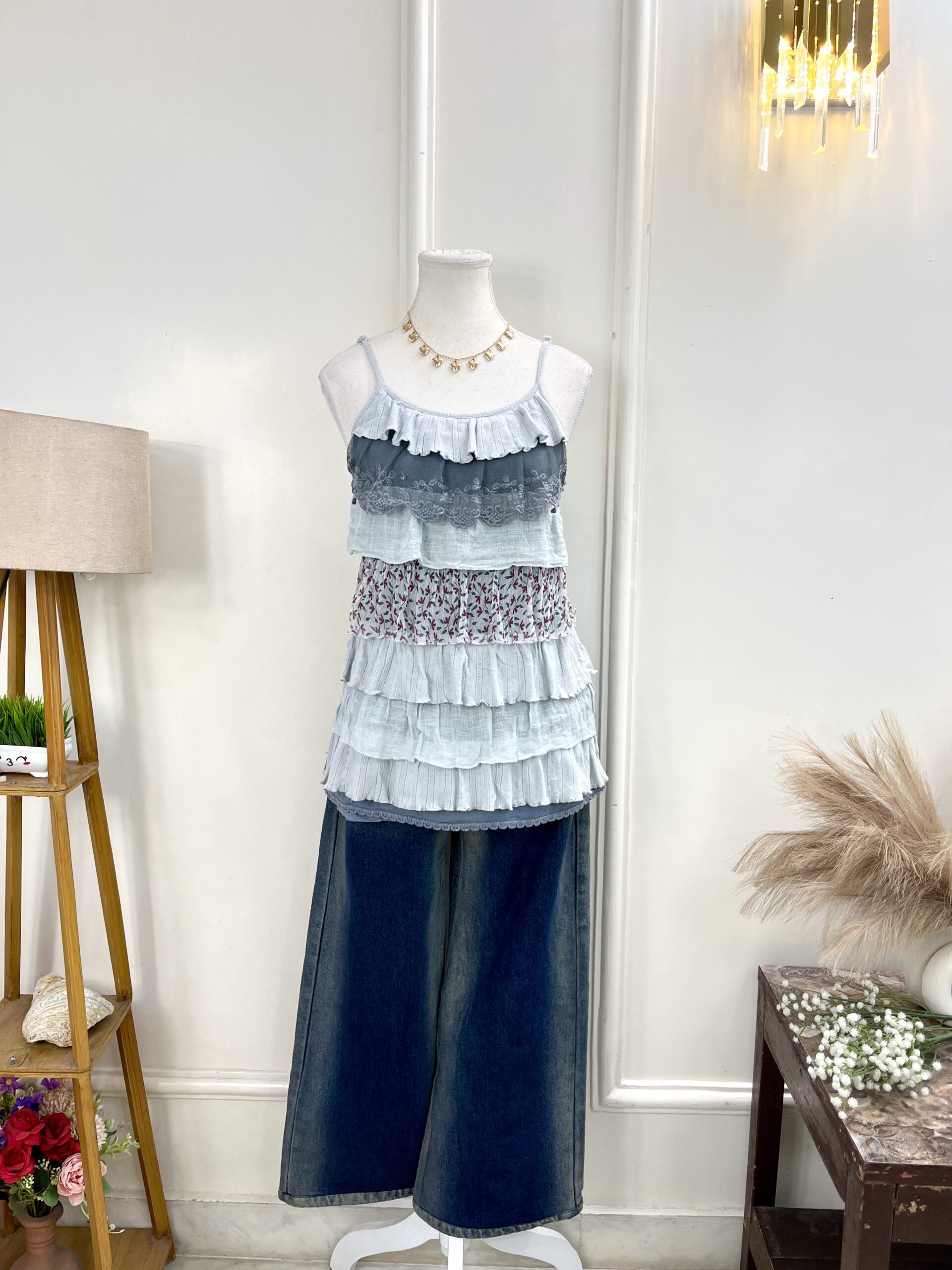 Ruffle Layered Top