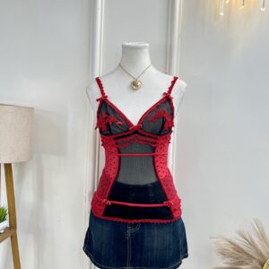 Vintage Mesh Corset Top