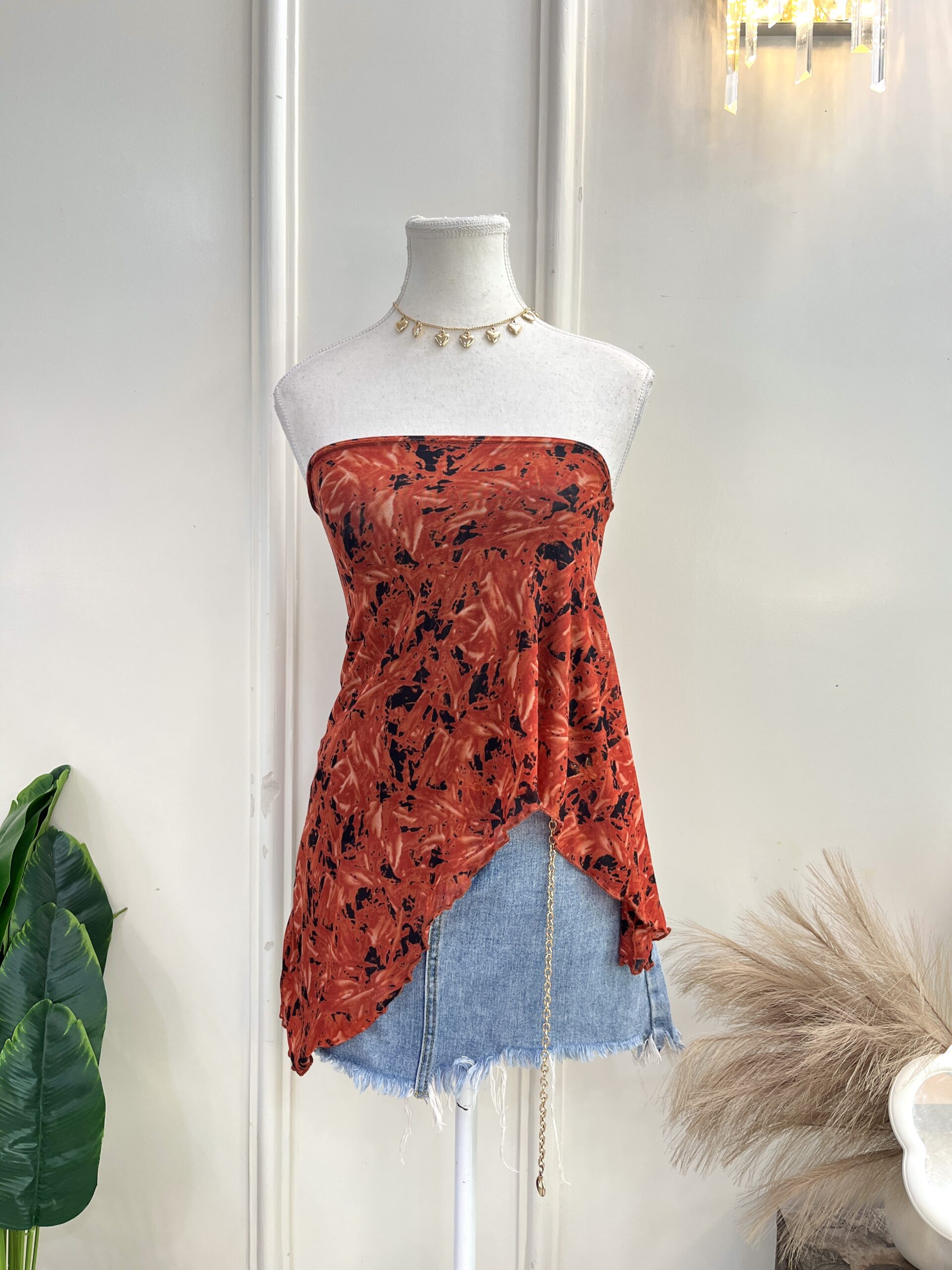 Asymmetrical Tube Top