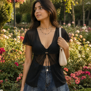Sheer Black Shrug