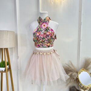 Pink Mesh Skirt