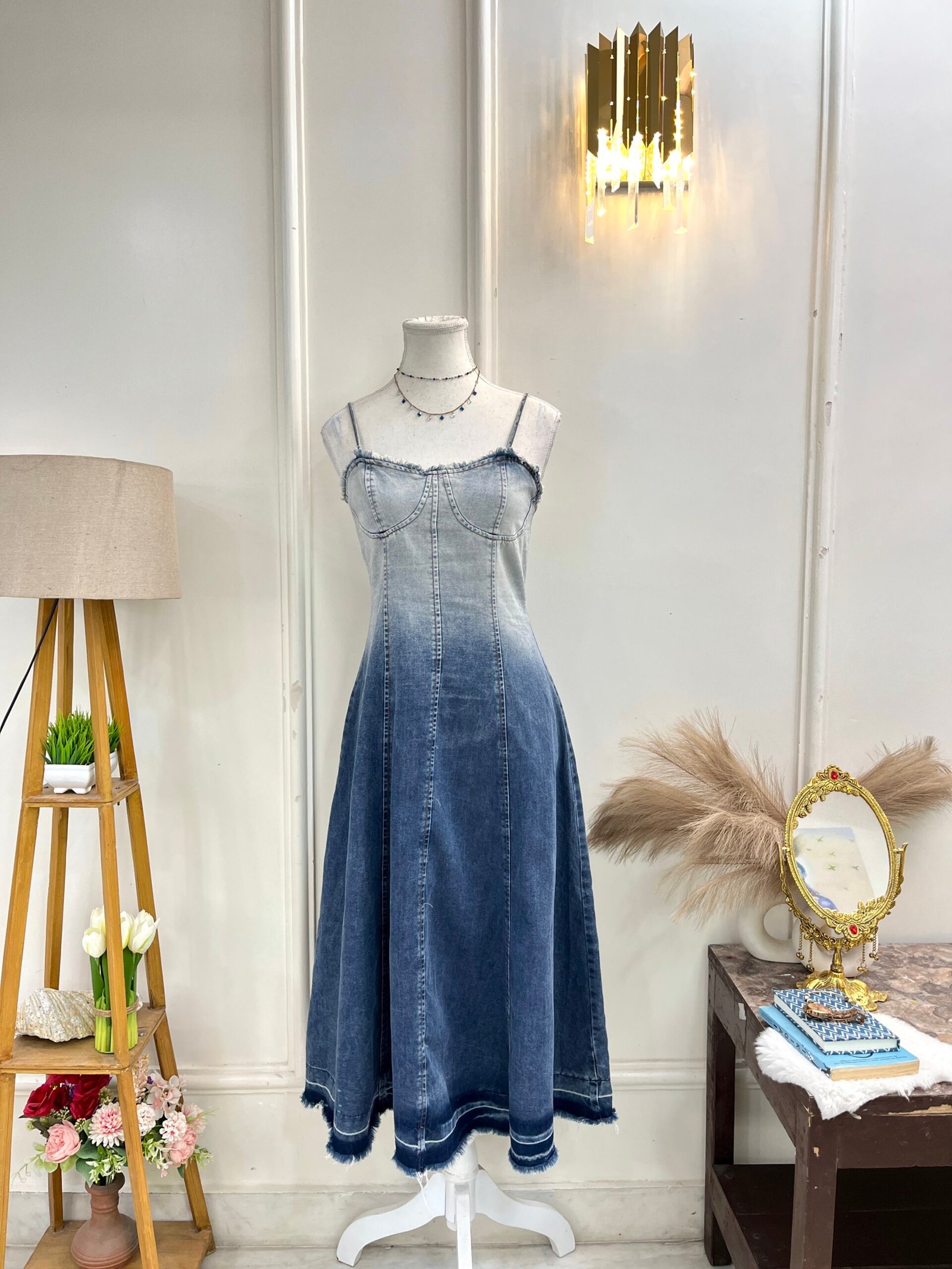 Ombre Denim Dress